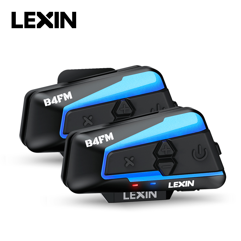 Full Face Motorcycle Helmet With Bluetooth - Lexin B4FM-X Cuffie per casco interfono