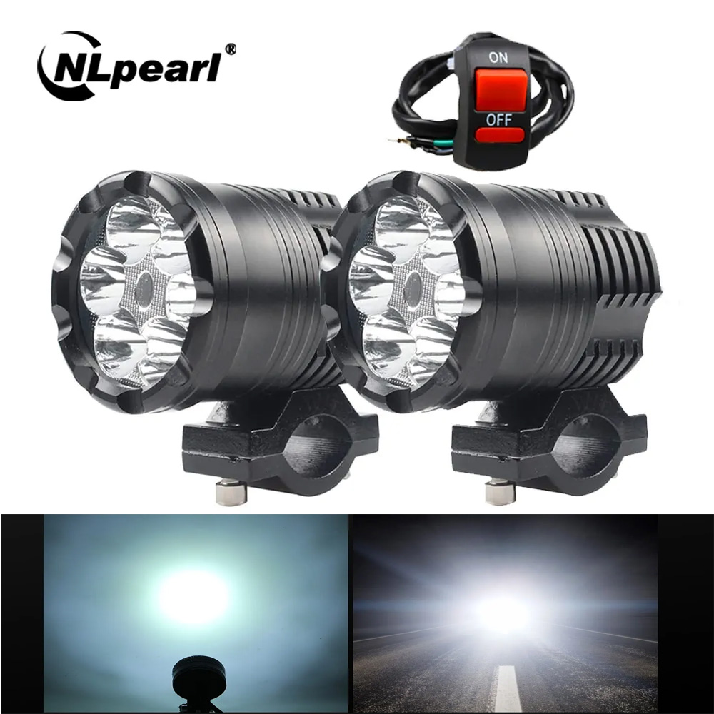 Universal Motorcycle Led Headlight Projector - NLpearl 60W Faro LED per moto